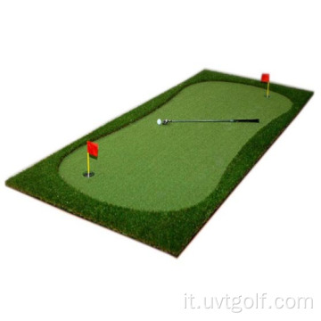 Golf in erba sintetica interna da esterno che mette un tappetino verde